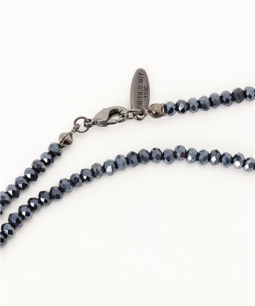 NATURAL BEAUTY BASIC（ナチュラルビューティーベーシック）の「ライトクリスタルロングネックレス（ネックレス・レディース・ベージュ/ネイビー/シルバー系その他・ﾌﾘ-）」の5枚目の写真