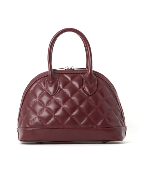 PLAIN CLOTHING（プレーンクロージング）の「ダイヤ柄ステッチハンドバッグ【PLAIN CLOTHING】（ショルダーバッグ・レディース・ボルドー/ブラック/ベージュ/ネイビー/ダークグレー・FREE）」の19枚目の写真