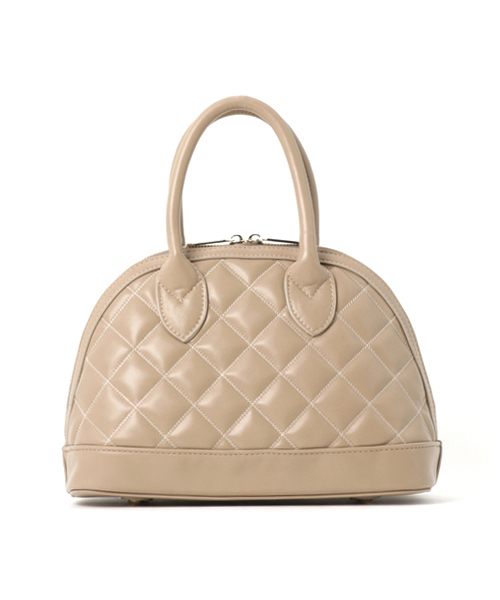 PLAIN CLOTHING（プレーンクロージング）の「ダイヤ柄ステッチハンドバッグ【PLAIN CLOTHING】（ショルダーバッグ・レディース・ボルドー/ブラック/ベージュ/ネイビー/ダークグレー・FREE）」の17枚目の写真