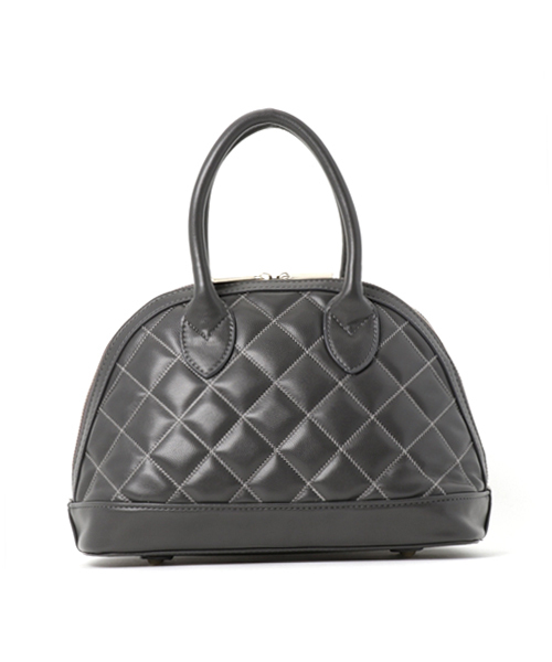 PLAIN CLOTHING（プレーンクロージング）の「ダイヤ柄ステッチハンドバッグ【PLAIN CLOTHING】（ショルダーバッグ・レディース・ボルドー/ブラック/ベージュ/ネイビー/ダークグレー・FREE）」の16枚目の写真