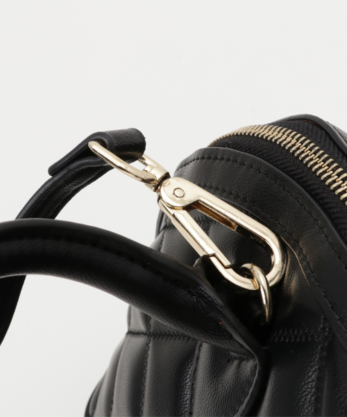 PLAIN CLOTHING（プレーンクロージング）の「ダイヤ柄ステッチハンドバッグ【PLAIN CLOTHING】（ショルダーバッグ・レディース・ボルドー/ブラック/ベージュ/ネイビー/ダークグレー・FREE）」の10枚目の写真