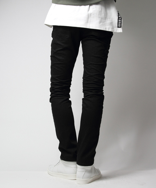 JACKROSE（ジャックローズ）の「BKダメージリメイクストレッチパンツ（デニムパンツ・メンズ・ブラック・M/L/S/XL）」の14枚目の写真