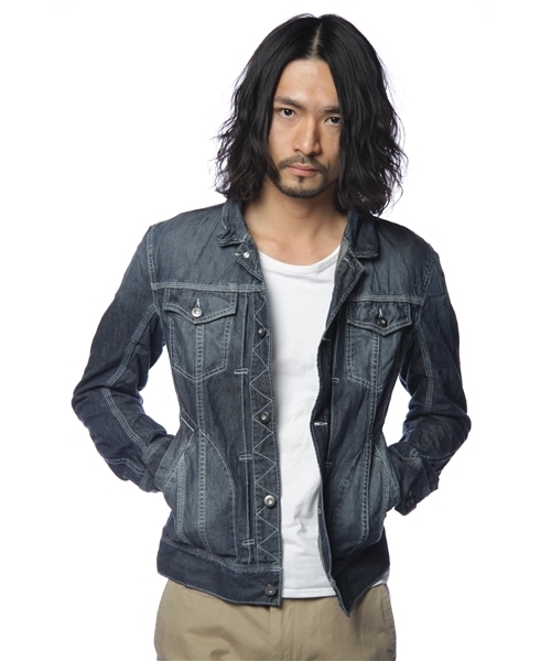 当時物 MEN'S BIGI デニムジャケットGジャン M メンズビギ ブルゾン MEN'S BIGI(メンズビギ)の「【SMART4号掲載】成宮寛貴さん着用