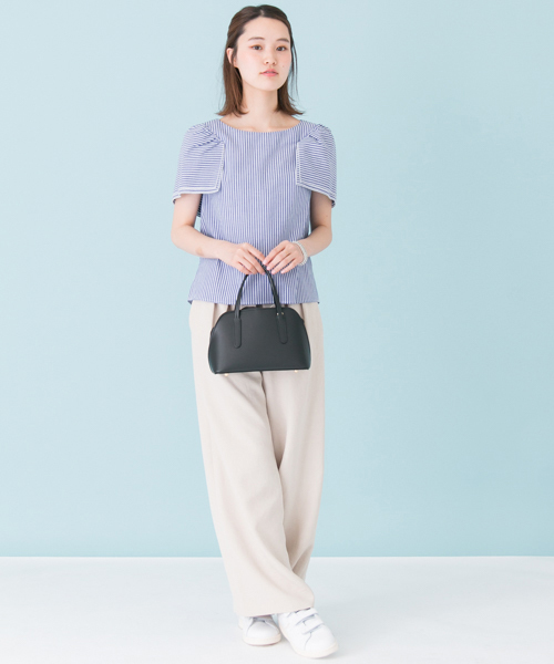 URBAN RESEARCH（アーバンリサーチ）の「ダブル袖ギャザーブラウス（シャツ/ブラウス・レディース・サックスブルー/ホワイト/ブラウン・FREE）」の10枚目の写真