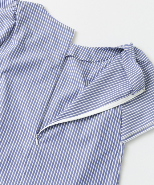 URBAN RESEARCH（アーバンリサーチ）の「ダブル袖ギャザーブラウス（シャツ/ブラウス・レディース・サックスブルー/ホワイト/ブラウン・FREE）」の6枚目の写真