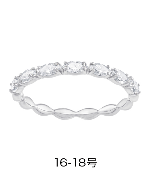 SWAROVSKI（スワロフスキー）の「【公式】【スワロフスキー】Matrix Vittore リング, マーキスカット, ホワイト, ロジウム・プレーティング（リング・レディース・シルバー・58）」の4枚目の写真