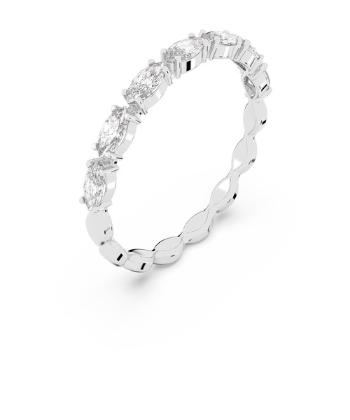 SWAROVSKI（スワロフスキー）の「【公式】【スワロフスキー】Matrix Vittore リング, マーキスカット, ホワイト, ロジウム・プレーティング（リング・レディース・シルバー・58）」の5枚目の写真