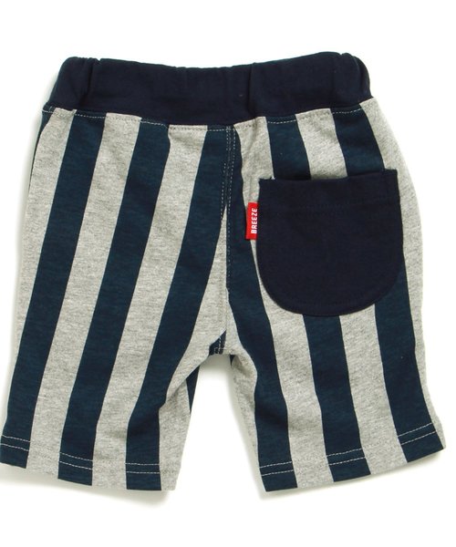 BREEZE（ブリーズ）の「ストライプカットソーパンツ 5分丈（その他パンツ・キッズ・グレー/ライム/キナリ・95/130/100/120/140/110/80/90）」の7枚目の写真