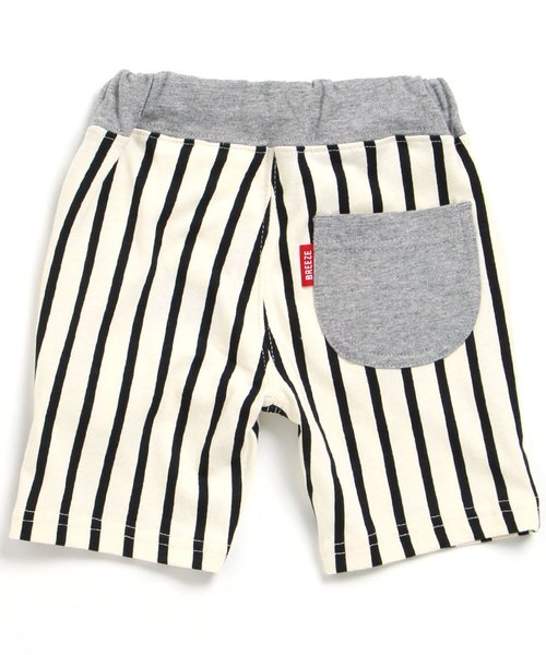 BREEZE（ブリーズ）の「ストライプカットソーパンツ 5分丈（その他パンツ・キッズ・グレー/ライム/キナリ・95/130/100/120/140/110/80/90）」の8枚目の写真
