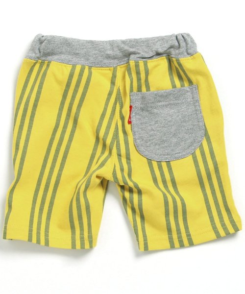 BREEZE（ブリーズ）の「ストライプカットソーパンツ 5分丈（その他パンツ・キッズ・グレー/ライム/キナリ・95/130/100/120/140/110/80/90）」の9枚目の写真