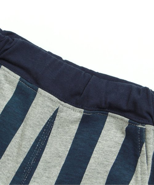 BREEZE（ブリーズ）の「ストライプカットソーパンツ 5分丈（その他パンツ・キッズ・グレー/ライム/キナリ・95/130/100/120/140/110/80/90）」の10枚目の写真