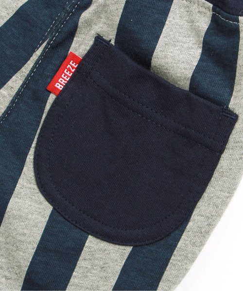 BREEZE（ブリーズ）の「ストライプカットソーパンツ 5分丈（その他パンツ・キッズ・グレー/ライム/キナリ・95/130/100/120/140/110/80/90）」の11枚目の写真