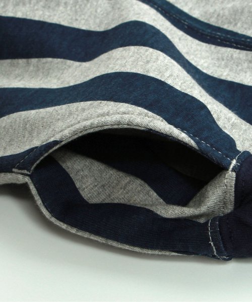 BREEZE（ブリーズ）の「ストライプカットソーパンツ 5分丈（その他パンツ・キッズ・グレー/ライム/キナリ・95/130/100/120/140/110/80/90）」の13枚目の写真