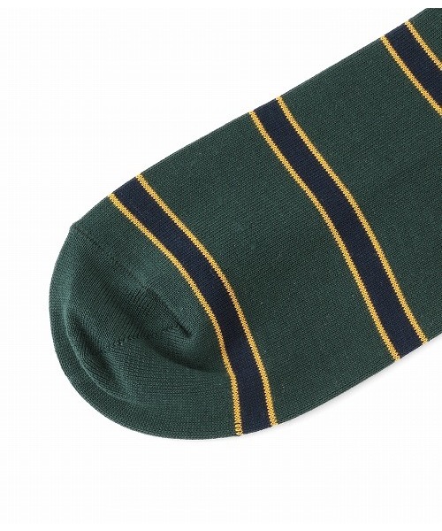 ADAM ET ROPE'（アダムエロペ）の「ブリティッシュボーダーソックス（ソックス/靴下・メンズ・ダークブラウン/グリーン/パープル系その他・FREE）」の4枚目の写真