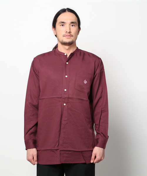 ALDIES（アールディーズ）の「Calm Shirts / カームシャツ（シャツ/ブラウス・メンズ・ホワイト/バーガンディー/ピンク・MEDIUM/SMALL/LARGE）」の5枚目の写真