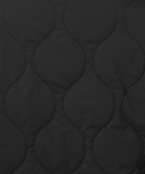 laboratory work（ラボラトリーワーク）の「キルティングコート（ミリタリージャケット・レディース・ブラック/カーキ・MEDIUM）」の9枚目の写真