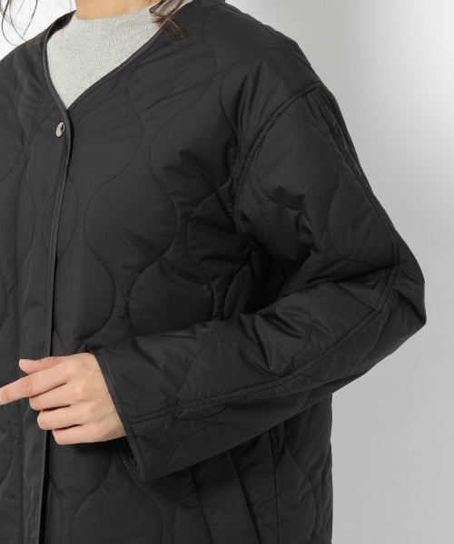 laboratory work（ラボラトリーワーク）の「キルティングコート（ミリタリージャケット・レディース・ブラック/カーキ・MEDIUM）」の11枚目の写真