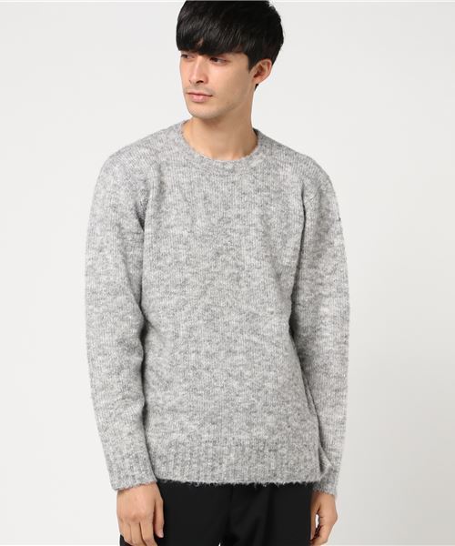 FREDY&GLOSTER（フレディアンドグロスター）の「マルチカラーブークレ―ニット（ニット/セーター・メンズ・ターメリック/ブルー/グレー・XL/L/M）」の2枚目の写真