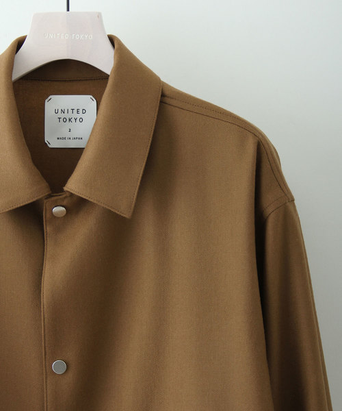 UNITED TOKYO(ユナイテッドトウキョウ)の「フランネルコーチジャケット(ブルゾン・メンズ・ネイビー/キャメル/バーガンディー・3/1/2)」の6枚目の写真