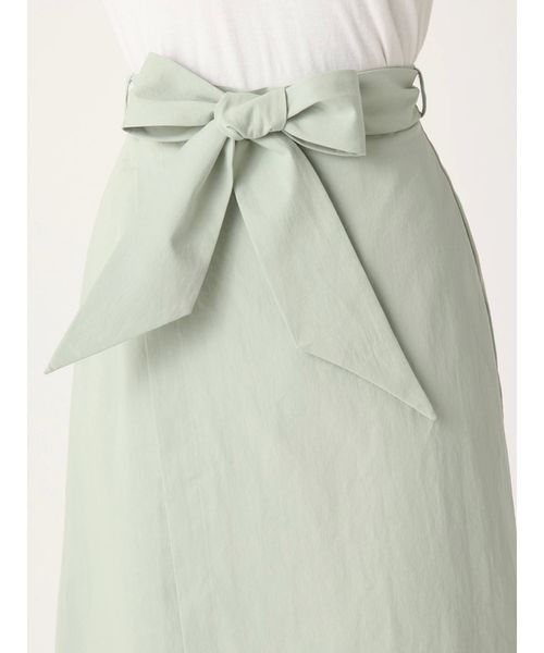 dazzlin（ダズリン）の「ミディ台形ラップスカート（スカート・レディース・ベージュ/イエロー/ブルー/ミント・SMALL/MEDIUM）」の21枚目の写真