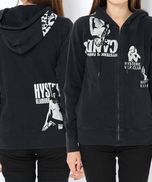 HYSTERIC GLAMOUR（ヒステリックグラマー）の「SCRATCH pt PK（パーカー・レディース・ホワイト/トップグレー/ブラック・FREE）」の2枚目の写真