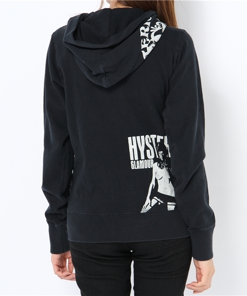 HYSTERIC GLAMOUR（ヒステリックグラマー）の「SCRATCH pt PK（パーカー・レディース・ホワイト/トップグレー/ブラック・FREE）」の6枚目の写真