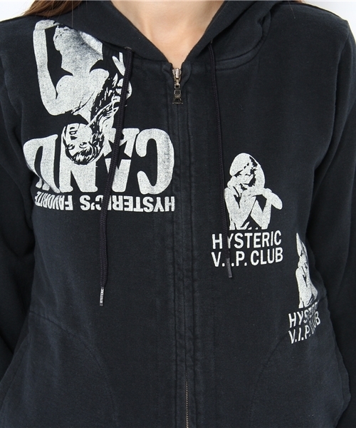 HYSTERIC GLAMOUR（ヒステリックグラマー）の「SCRATCH pt PK（パーカー・レディース・ホワイト/トップグレー/ブラック・FREE）」の11枚目の写真