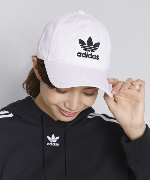 adidas(アディダス)の「adidas BCAP ロゴキャップ EMB(キャップ・レディース・ホワイト/ブラック/ホワイト系その他・FREE)」の6枚目の写真