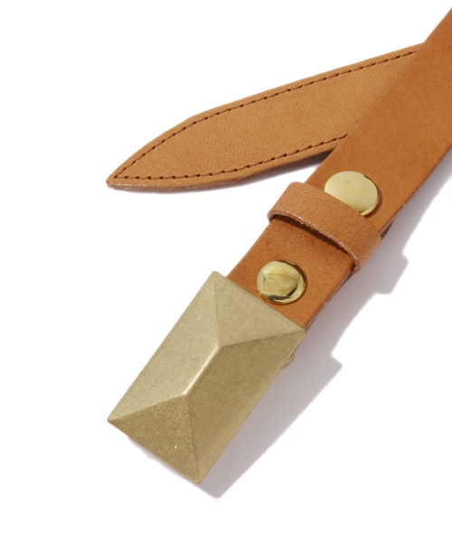 COSMIC WONDER Light Source（コズミックワンダーライトソース）の「GEOMETRIC BUCKLE BELT (QUARRY)（ベルト・メンズ・ブラック/ブラウン・LARGE/MEDIUM/SMALL）」の3枚目の写真