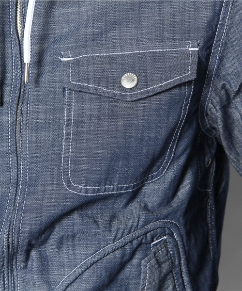 NANO universe(ナノユニバース)の「FIDELITY(フィデリティ)/ MARINE PK【別注】 (ブルゾン・メンズ・ロイヤルブルー/マスタード/エメラルド/その他1/ネイビー/レッド・MEDIUM/LARGE)」の12枚目の写真