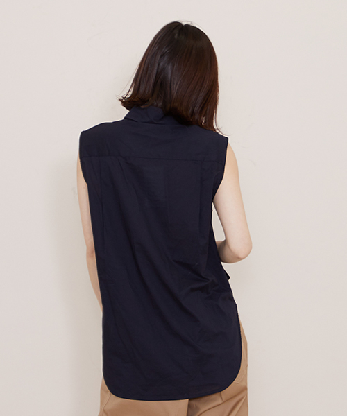 美品 18ss チノ CINOH ストライプ柄 ノースリーブ シャツ ブラウス 美品 18ss チノ CINOH ストライプ柄 ノースリーブ シャツ