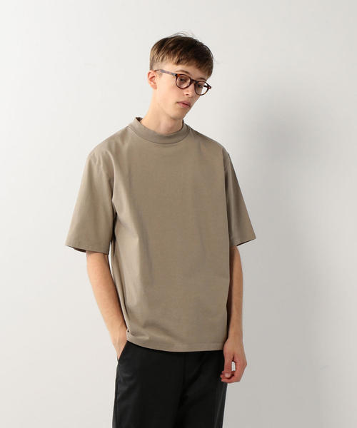 Steven Alan(スティーブンアラン)の「<Steven Alan> TRKY LOOSE MOCKNECK-TEE/Tシャツ(Tシャツ/カットソー・メンズ・オフホワイト/ブラック/マスタード/ベージュ/ホワイト・X-LARGE/SMALL/MEDIUM/LARGE)」の4枚目の写真