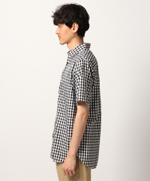 GLOBAL WORK（グローバルワーク）の「ブロードギンガム半袖/792051（シャツ/ブラウス・メンズ・ブラック/ダークブルー/ベージュ系その他3・LARGE/MEDIUM/X-LARGE/SMALL）」の11枚目の写真