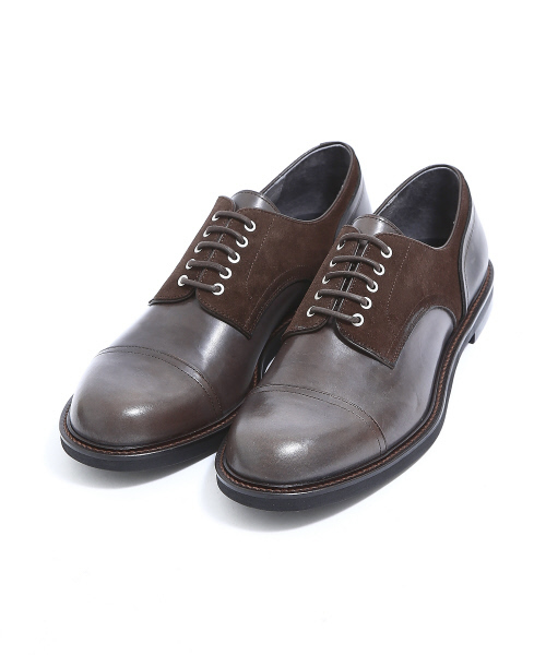 alfredoBANNISTER（アルフレッドバニスター）の「染めヒール切替シューズ（ドレスシューズ・メンズ・ブラック/ダークブラウン/グレー・39/40/41/42/43/44）」の7枚目の写真