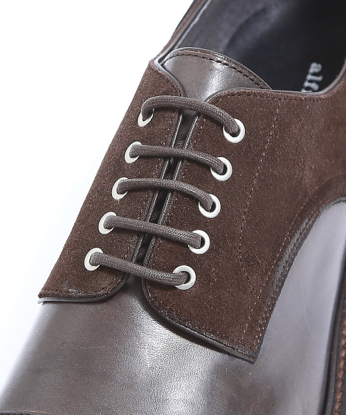 alfredoBANNISTER（アルフレッドバニスター）の「染めヒール切替シューズ（ドレスシューズ・メンズ・ブラック/ダークブラウン/グレー・39/40/41/42/43/44）」の5枚目の写真