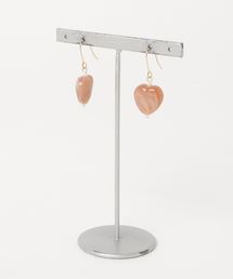 【Uloue】マーブルハートのピアス