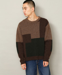 ADAM ET ROPE' | ウールアブストラクトニットプルオーバー(ニット/セーター)