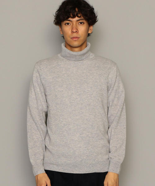 green label relaxing（グリーンレーベルリラクシング）の「[OCEANS12月号掲載] NM WO/カシミヤ 天竺 タートル ニット（ニット/セーター・メンズ・ブラック/ホワイト/ライトグレー・L/S/M）」の10枚目の写真