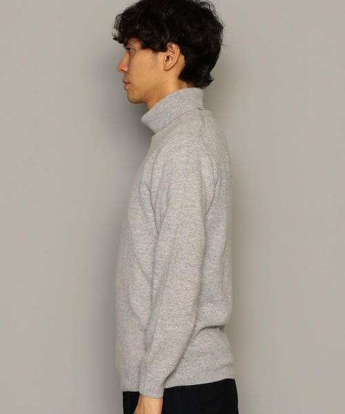green label relaxing（グリーンレーベルリラクシング）の「[OCEANS12月号掲載] NM WO/カシミヤ 天竺 タートル ニット（ニット/セーター・メンズ・ブラック/ホワイト/ライトグレー・L/S/M）」の11枚目の写真