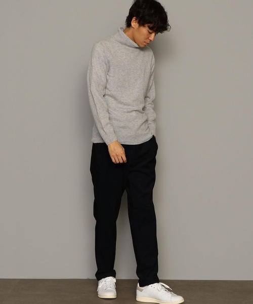 green label relaxing（グリーンレーベルリラクシング）の「[OCEANS12月号掲載] NM WO/カシミヤ 天竺 タートル ニット（ニット/セーター・メンズ・ブラック/ホワイト/ライトグレー・L/S/M）」の12枚目の写真