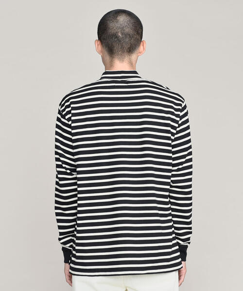 blurhms（ブラームス）の「＜blurhms＞ STRIPE POC MN/カットソー（Tシャツ/カットソー・メンズ・ネイビー/ブラック・2/3）」の5枚目の写真