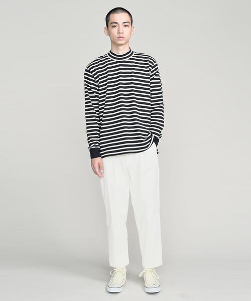 blurhms（ブラームス）の「＜blurhms＞ STRIPE POC MN/カットソー（Tシャツ/カットソー・メンズ・ネイビー/ブラック・2/3）」の10枚目の写真