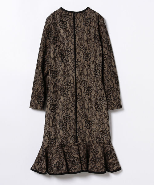 美品【Room no.8】6,1万 総レースワンピース ビームス ブラック EFFE BEAMS（エッフェビームス）の「ROOM NO.8 BLACK / 別注