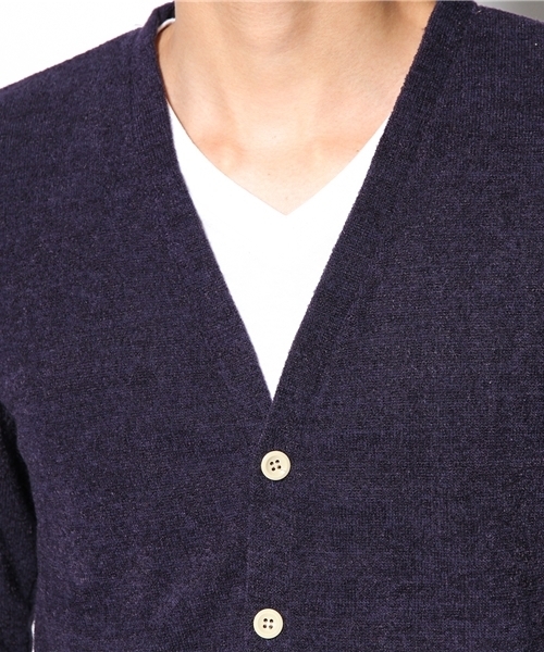 NANO universe（ナノユニバース）の「ブークレバイカラーカーデ（カーディガン/ボレロ・メンズ・グレー/ネイビー/ブラック/ターコイズブルー・SMALL/MEDIUM/LARGE/X-LARGE）」の12枚目の写真