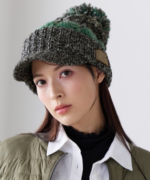 sankyo shokai（サンキョウショウカイ）の「イタリア製糸ニットキャスケット（キャスケット・レディース・ライトグレー/レッド/ピンク/ターコイズブルー/ダークグレー/オレンジ/マスタード・フリー）」の8枚目の写真