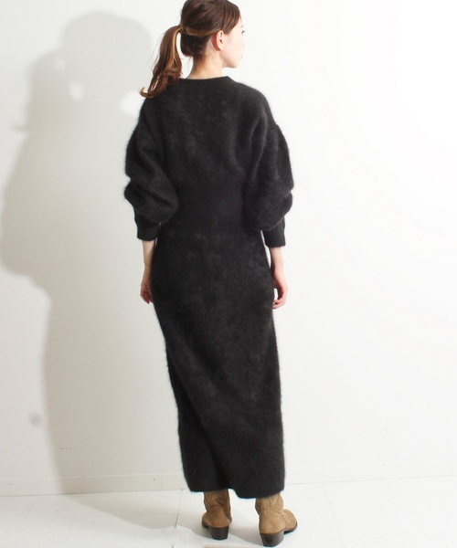 IENA LA BOUCLE(イエナラブークル)の「IENA LA BOUCLE シャギーパールワンピース◆(ワンピース・レディース・ブラック/ブラウン・FREE)」の15枚目の写真