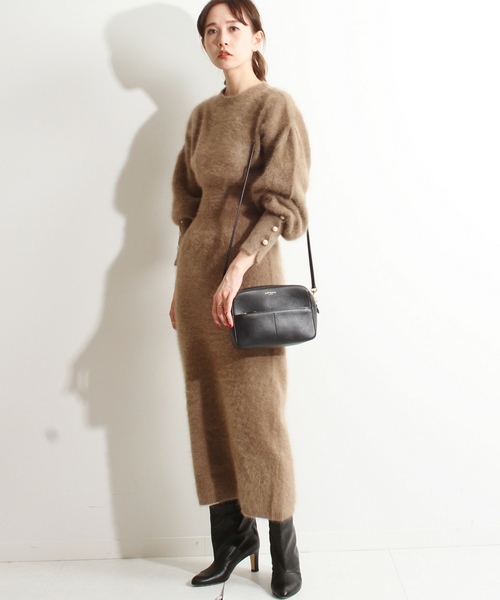 IENA LA BOUCLE クロシェMIXワンピース ★美品★ IENA LA BOUCLE クロシェMIXワンピース（ワンピース）｜IENA