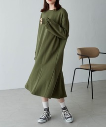 Chaco closet | スウェット フレア マーメイドフレアロングワンピース(ワンピース)