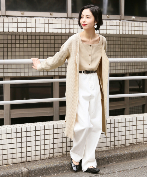 LOWRYS FARM（ローリーズファーム）の「スクエアブラウスLS　827711（シャツ/ブラウス・レディース・ベージュ/オフホワイト/ブラック・FREE）」の16枚目の写真