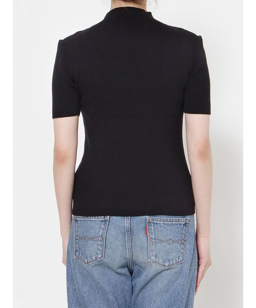 Ungrid(アングリッド)の「ハイネックショートリブニット(Tシャツ/カットソー・レディース・オフホワイト/ブラック/パープル・FREE)」の8枚目の写真